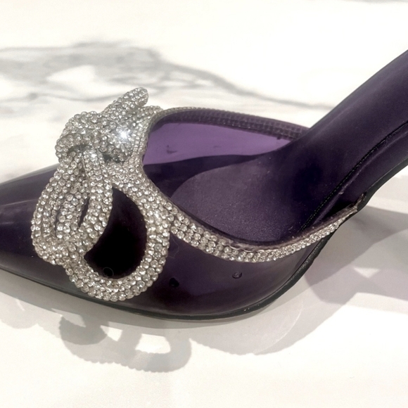 Call It Spring Galaa Lace Up Rhinestone Bow Heels  usa 8   eur 38.5  uk 5.5 - Picture 8 of 13